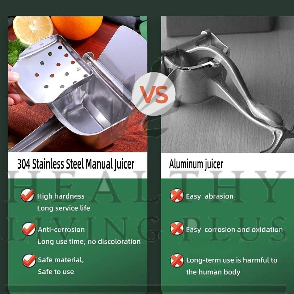 Stainless Steel Manual Food Grade Hand Press Fruit Juicer/Squeezer/Extractor